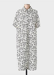 Robe courte manches courtes manches courtes blanc VERO MODA femme