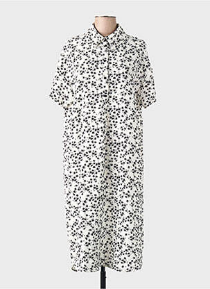 Robe courte manches courtes manches courtes blanc VERO MODA femme