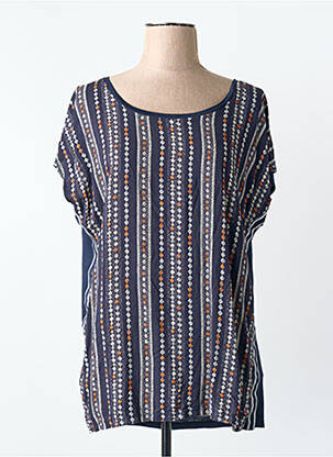 Top bleu ZABAIONE femme