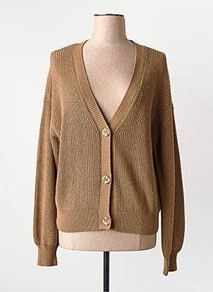 Gilet manches longues marron GARCIA femme