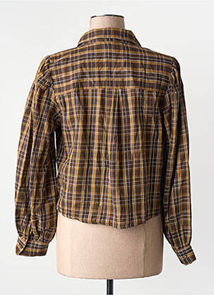 Chemisier coupe droite marron ONLY femme