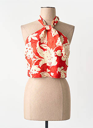 Débardeur orange MANGO femme