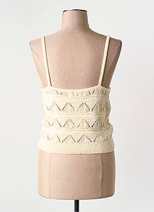 Débardeur beige MANGO femme