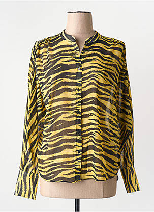 Chemisier jaune MANGO femme