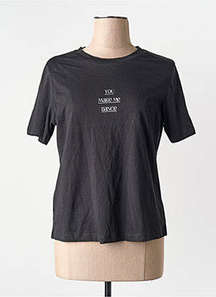 T-shirt gris MANGO femme