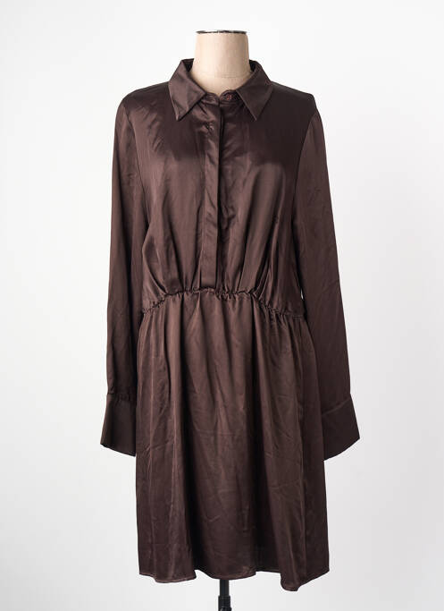 Robe longue marron ASTRID BLACK LABEL femme