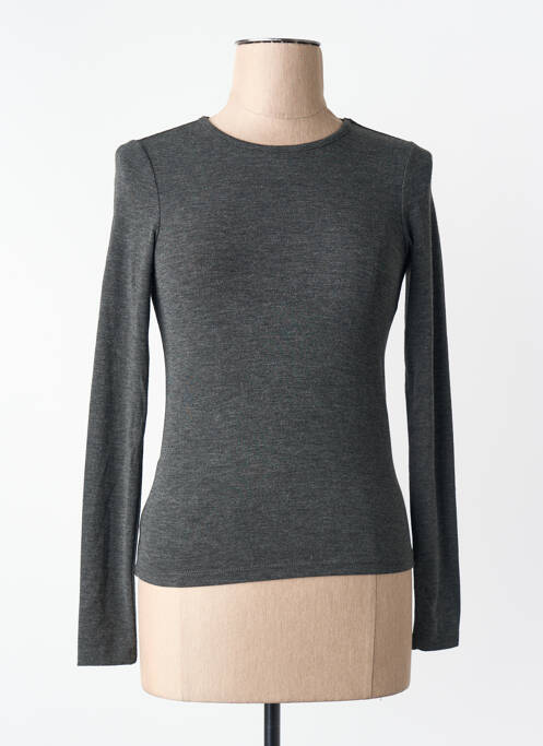T-shirt gris MANGO femme