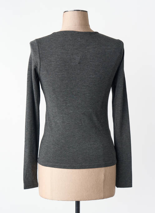 T-shirt gris MANGO femme