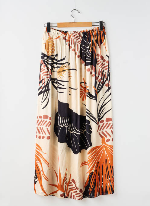 Jupe mi-longue marron COPINE D'ANVERS femme