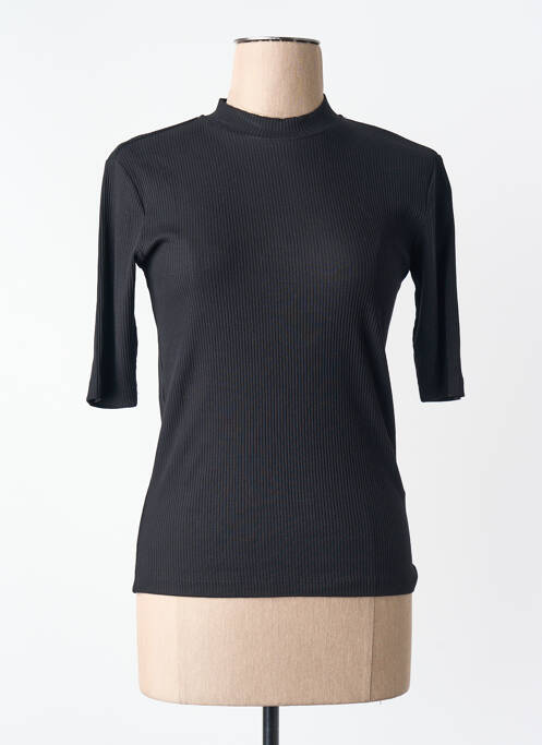 T-shirt col rond noir VILA femme