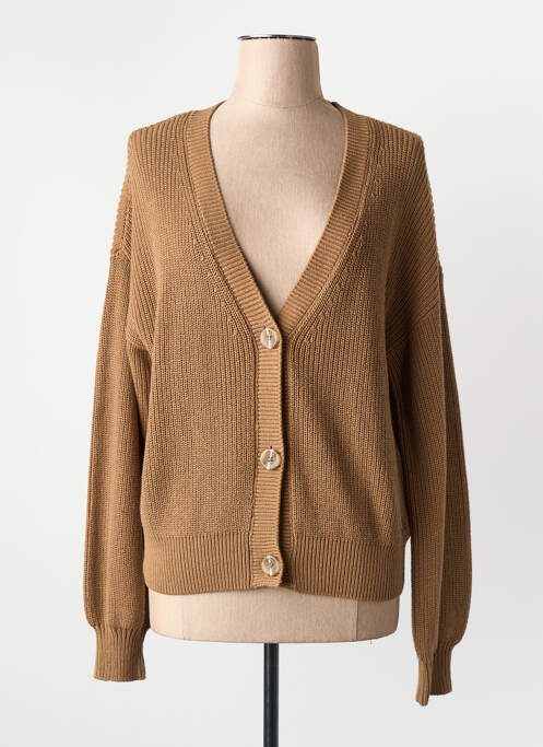 Gilet manches longues marron GARCIA femme