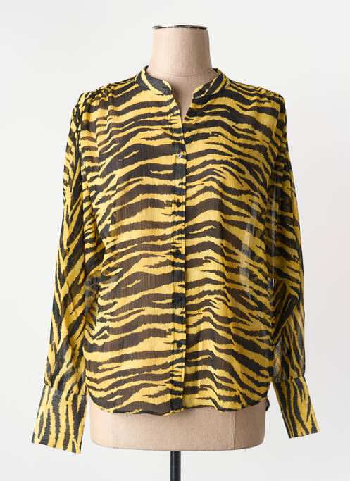 Chemisier jaune MANGO femme