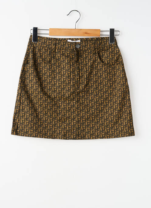 Jupe courte marron MANGO femme