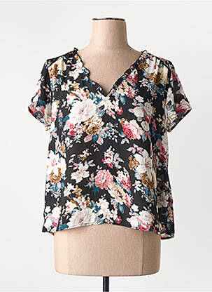 Chemisier manches courtes noir ONLY femme