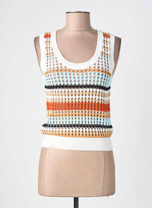 Débardeur orange MANGO femme