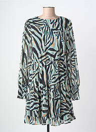 Robe mi-longue manches longues manches longues noir VILA femme