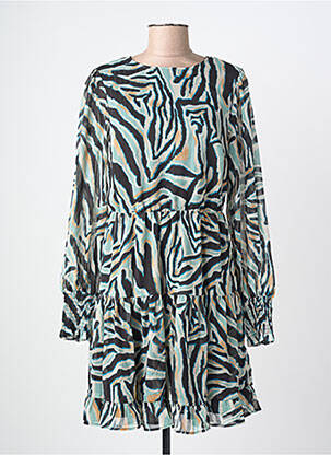 Robe mi-longue manches longues manches longues noir VILA femme