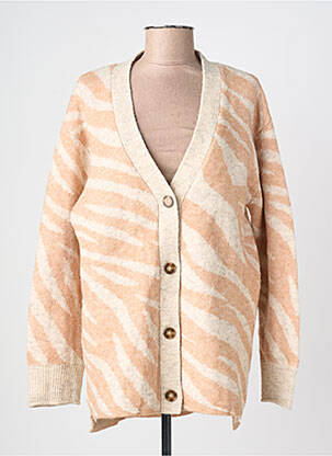 Gilet manches longues marron MANGO femme