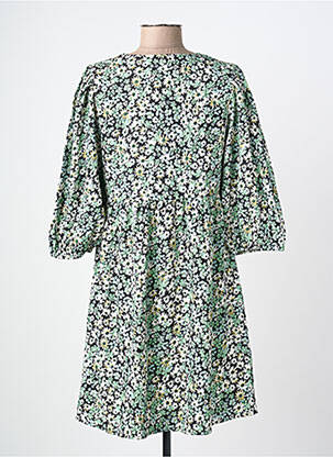 Robe mi-longue manches longues manches longues noir JACQUELINE DE YONG femme