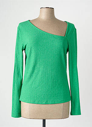 T-shirt col v vert ONLY femme