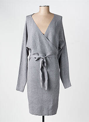 Robe pull coupe droite gris VERO MODA femme