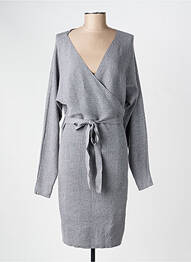 Robe pull coupe droite gris VERO MODA femme