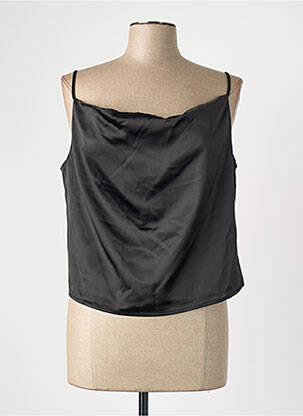 Top col v sans manche noir VERO MODA femme