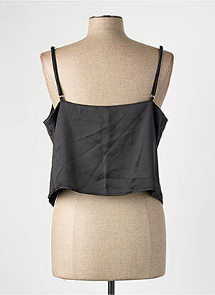 Top col v sans manche noir VERO MODA femme