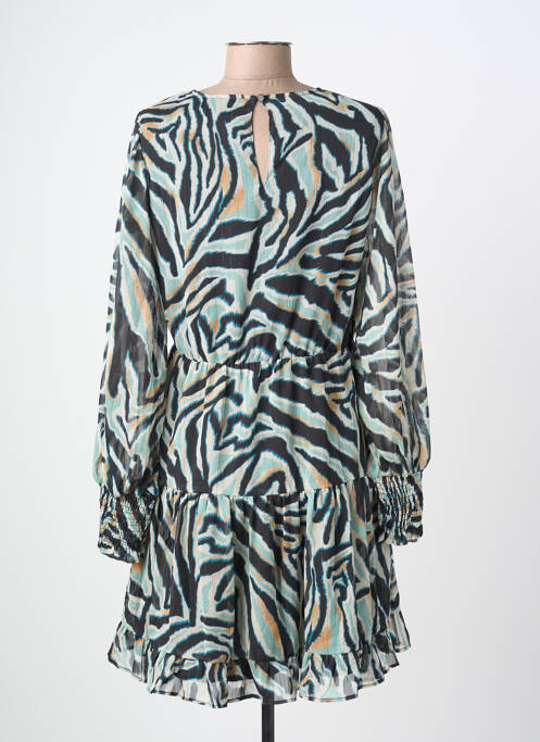 Robe mi-longue manches longues manches longues noir VILA femme