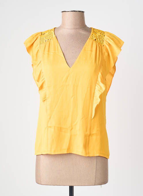 T-shirt jaune MORGAN femme