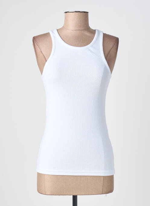 Débardeur col rond blanc ONLY femme