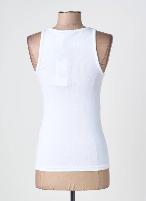Débardeur col rond blanc ONLY femme