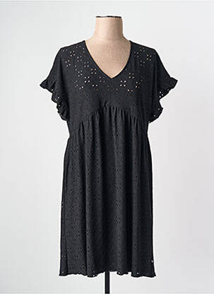 Robe courte noir LE TEMPS DES CERISES femme