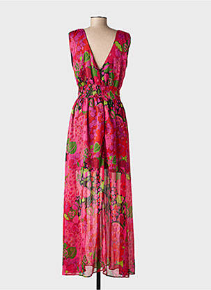 Robe longue rose MORGAN femme