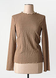 T-shirt manches longues manches longues marron VERO MODA femme