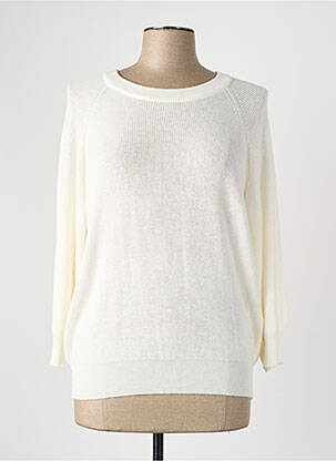 Pull manches 3/4 blanc VERO MODA femme