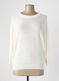 Pull manches 3/4 blanc VERO MODA femme