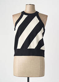 Débardeur col rond beige VERO MODA femme