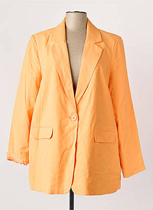 Blazer col tailleur orange VERO MODA femme