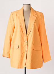 Blazer col tailleur orange VERO MODA femme