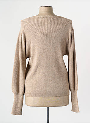 Pull col rond beige ONLY femme