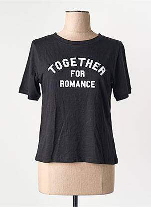 T-shirt noir MANGO femme