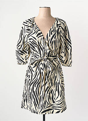 Robe courte blanc MANGO femme