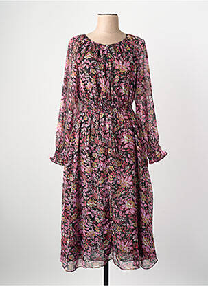 Robe longue rose MANGO femme