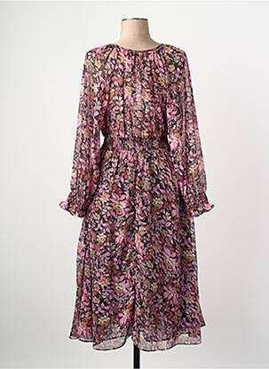 Robe longue rose MANGO femme