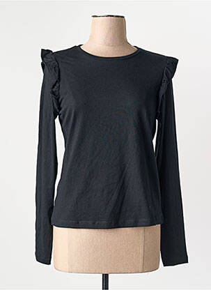 T-shirt noir MANGO femme