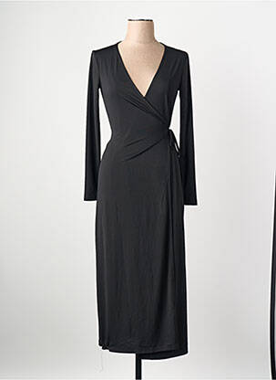 Robe longue noir MANGO femme