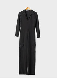 Combi-pantalon noir MANGO femme