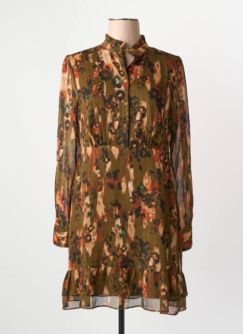 Robe courte marron LES P'TITES BOMBES femme