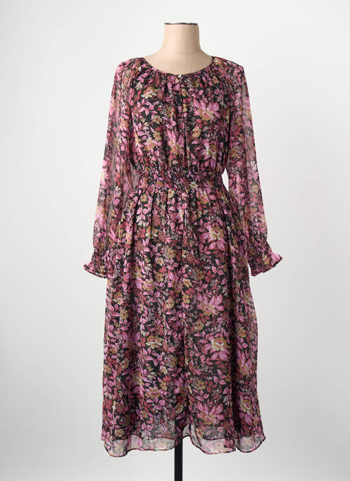 Robe longue rose MANGO femme